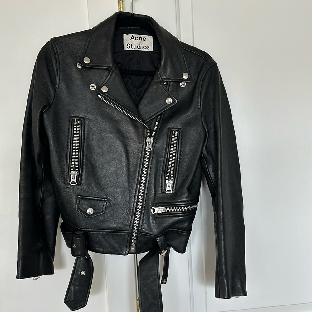 ACNE Studios black leather jacket